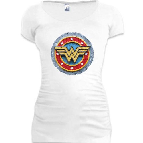 Женская удлиненная футболка Чудо-женщина (Wonder Woman)