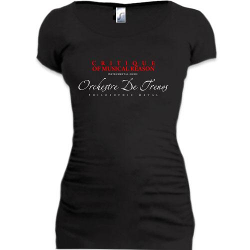 Женская удлиненная футболка Orchestre De Trenos