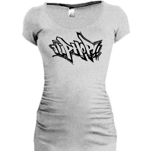 Женская удлиненная футболка Hip-Hop