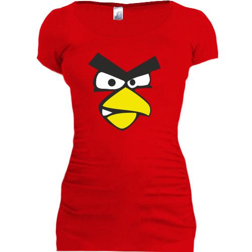 Женская удлиненная футболка Red bird
