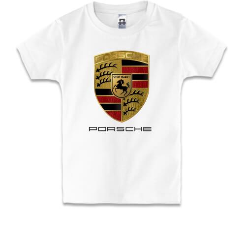 Детская футболка Porsche (Gold)
