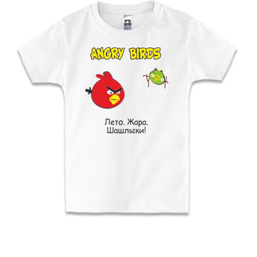 Детская футболка Angry Birds (лето, жара)