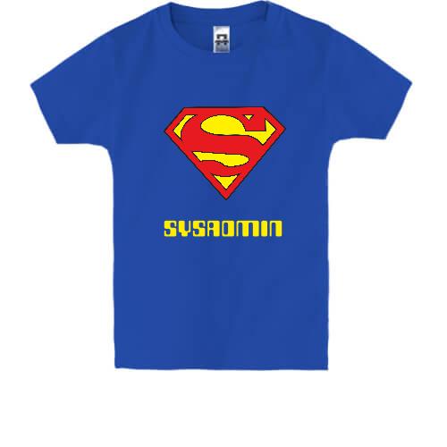 Дитяча футболка Superman для сисадміна