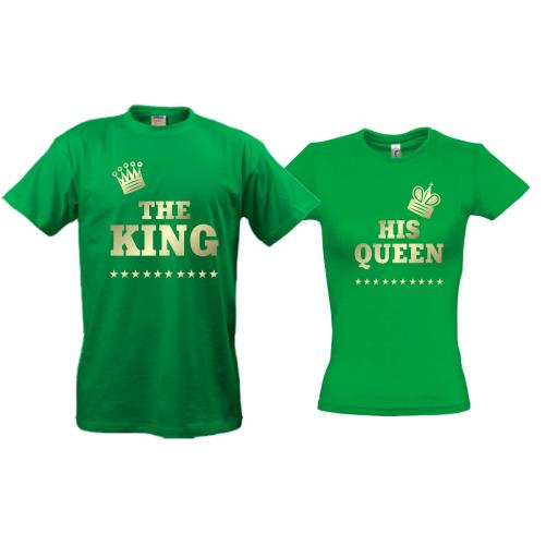 Парные футболки The King - his Queen (2)