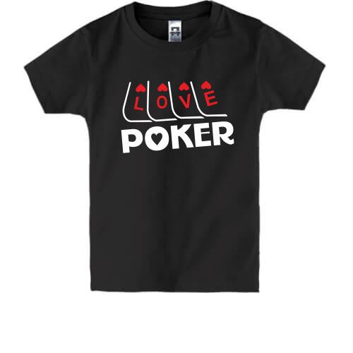 Дитяча футболка Люблю Покер