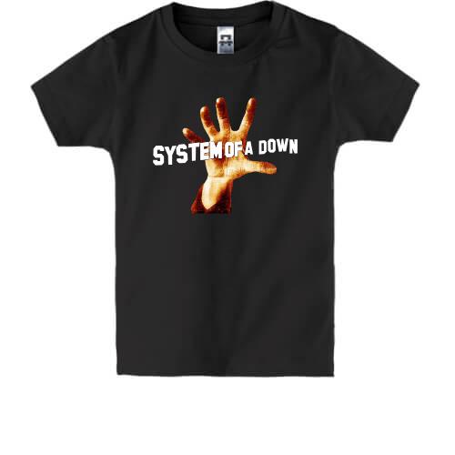 Детская футболка System of a Down с рукой