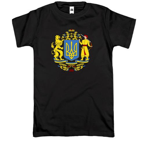 Футболка с большим гербом Украины