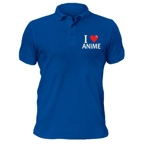 Рубашка поло я люблю аниме