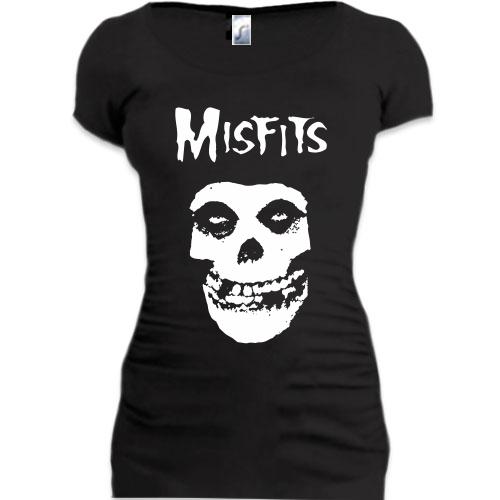 Женская удлиненная футболка Misfits 2