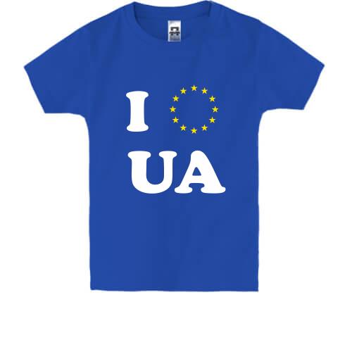 Дитяча футболка Люблю Європейську Україну