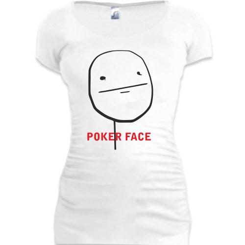 Женская удлиненная футболка Poker Face 3