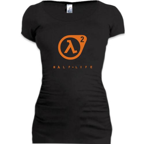 Женская удлиненная футболка Half-Life 2 (2)