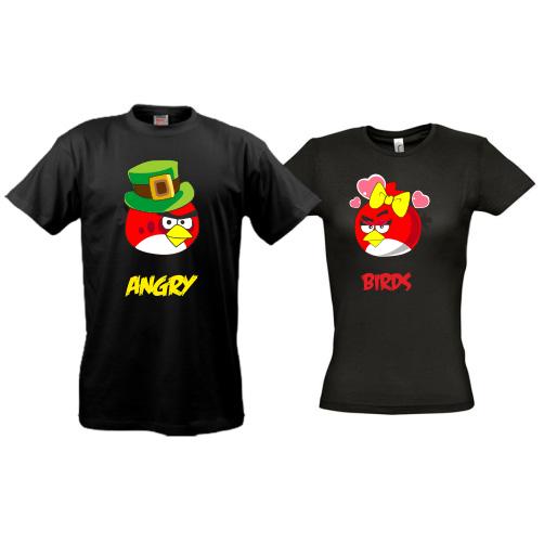Парные футболки Angry Birds