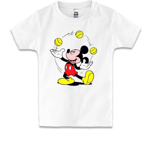 Детская футболка Мики фокусник