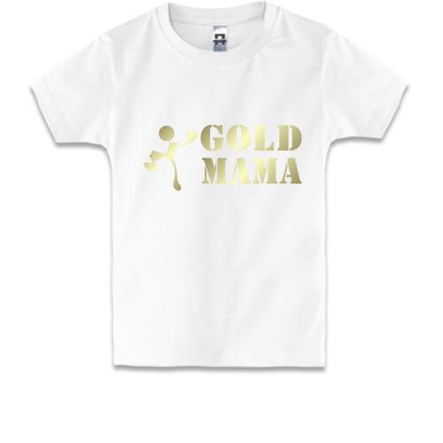 Детская футболка Gold мама