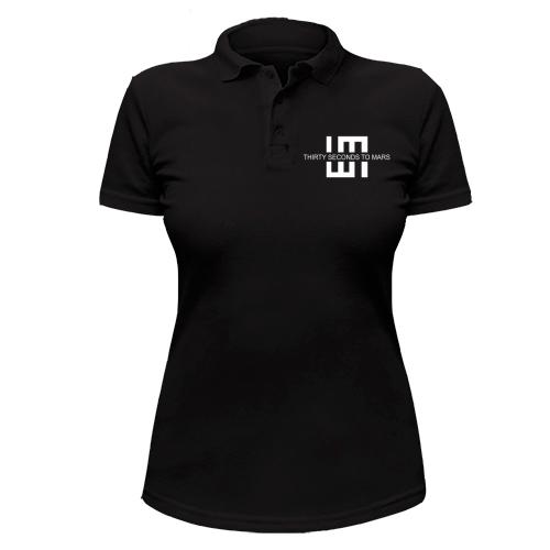 Жіноча сорочка-поло 30 секунд (чорна)