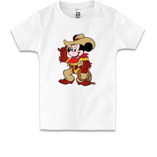 Детская футболка Мики ковбой