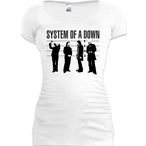 Женская удлиненная футболка System of a Down