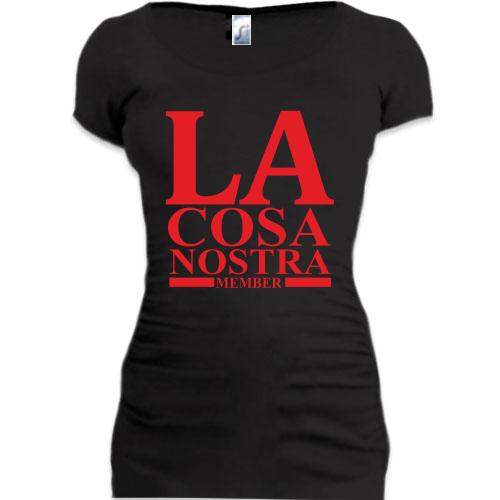 Женская удлиненная футболка La Cosa Nostra