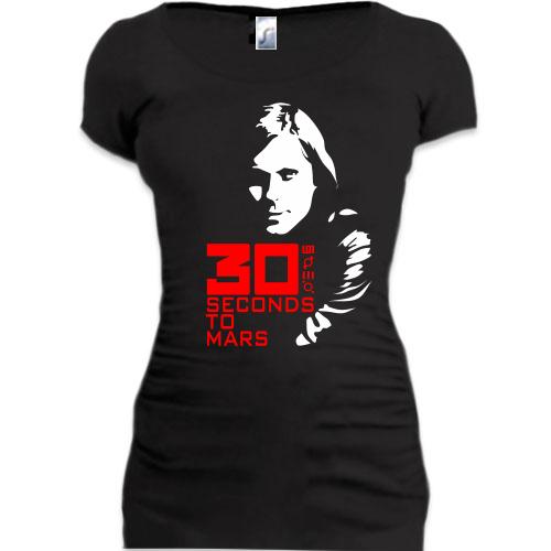 Женская удлиненная футболка 30 seconds to mars