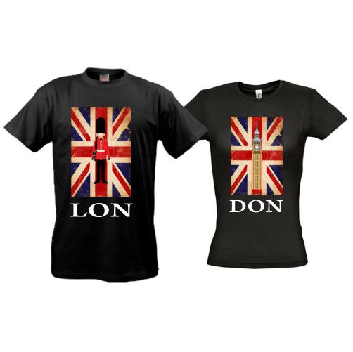 Парные футболки London