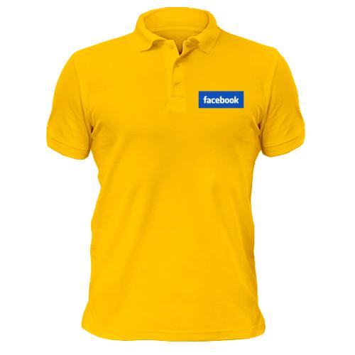 Чоловіча сорочка-поло з логотипом Facebook