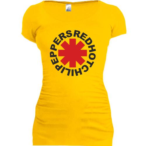 Женская удлиненная футболка Red Hot Chili Peppers 4
