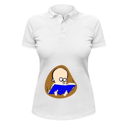 Жіноча сорочка-поло Дитина з книжкою