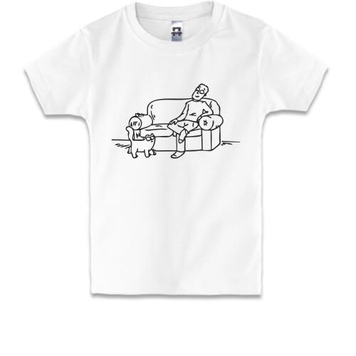 Детская футболка Саймон с котом
