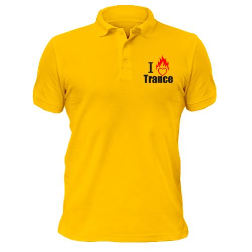 Чоловіча футболка-поло I love Trance (3)