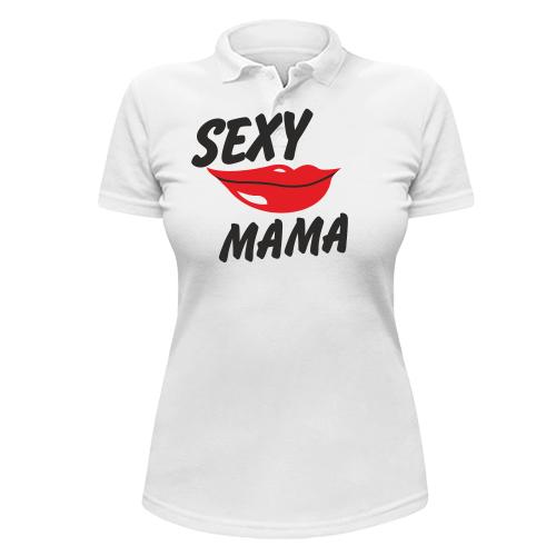 Жіноча футболка-поло Sexy мама