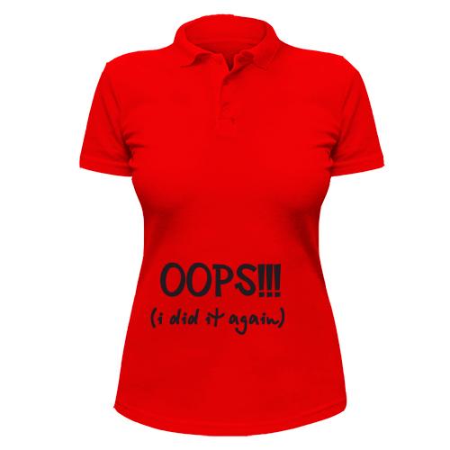 Жіноча футболка-поло OOPS!