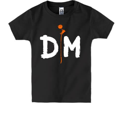 Детская футболка Depeche Mode orange rose