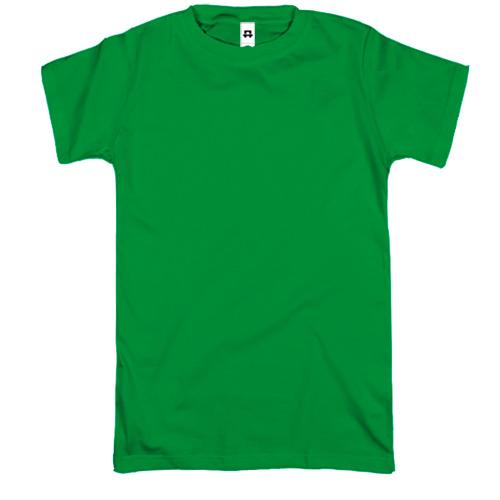 Мужская зеленая  футболка