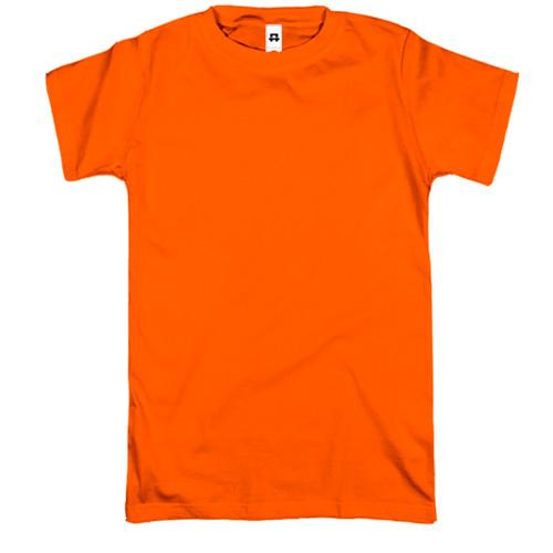 Мужская оранжевая  футболка