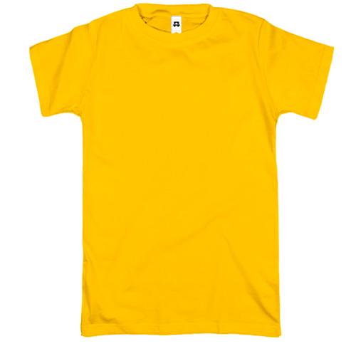 Мужская желтая  футболка