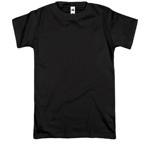 Мужская черная  футболка