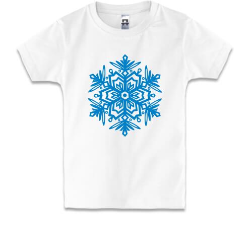 Детская футболка со снежинкой