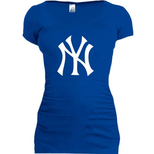 Женская удлиненная футболка NY Yankees