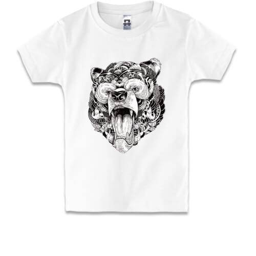 Дитяча футболка з ведмедем (етно)