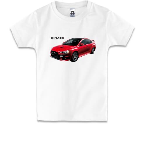 Детская футболка с лого Mitsubishi EVO