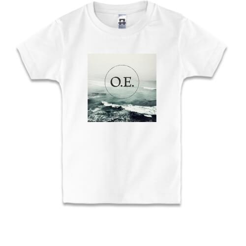 Детская футболка Океан Эльзы (шторм)