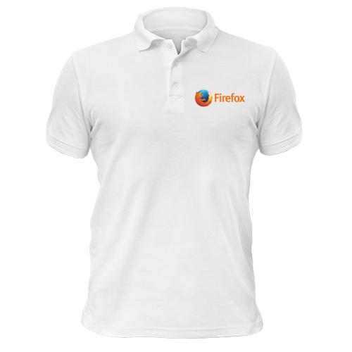 Чоловіча футболка-поло з логотипом Firefox