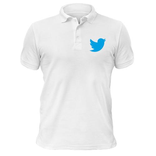 Рубашка поло twitter