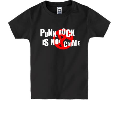 Детская футболка Punk rock is not crime