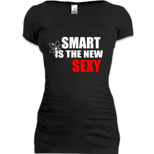 Женская удлиненная футболка Smart is the new sexy