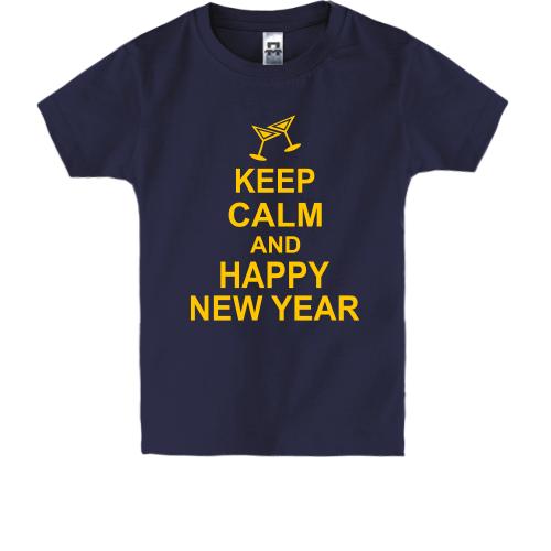 Дитяча футболка Keep calm and Happy New Year
