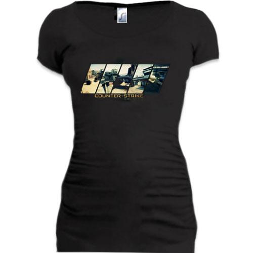 Женская удлиненная футболка Counter-Strike: Global Offensive