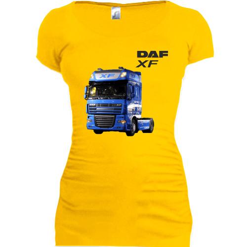 Женская удлиненная футболка DAF XF