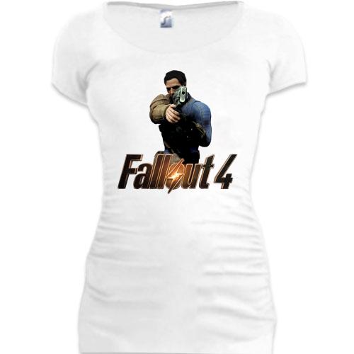 Женская удлиненная футболка Fallout 4